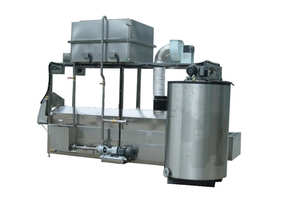 Impeller type full-automatic frying machine